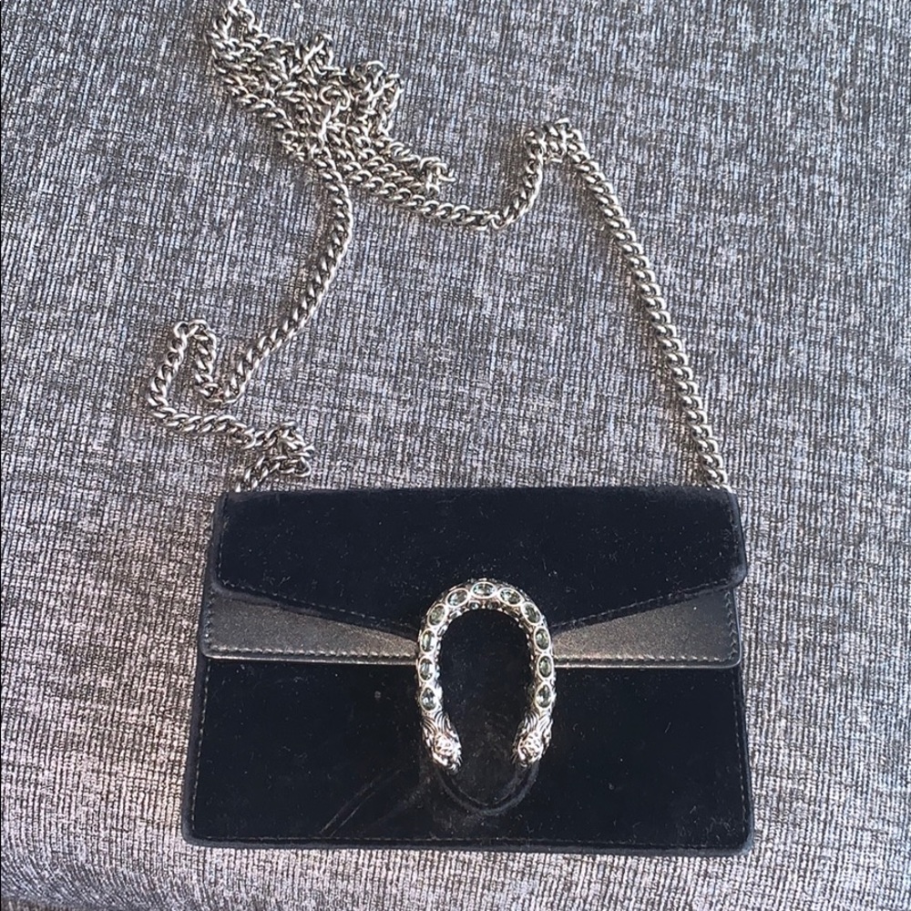 Black Velvet Super Mini Dionysus Bag